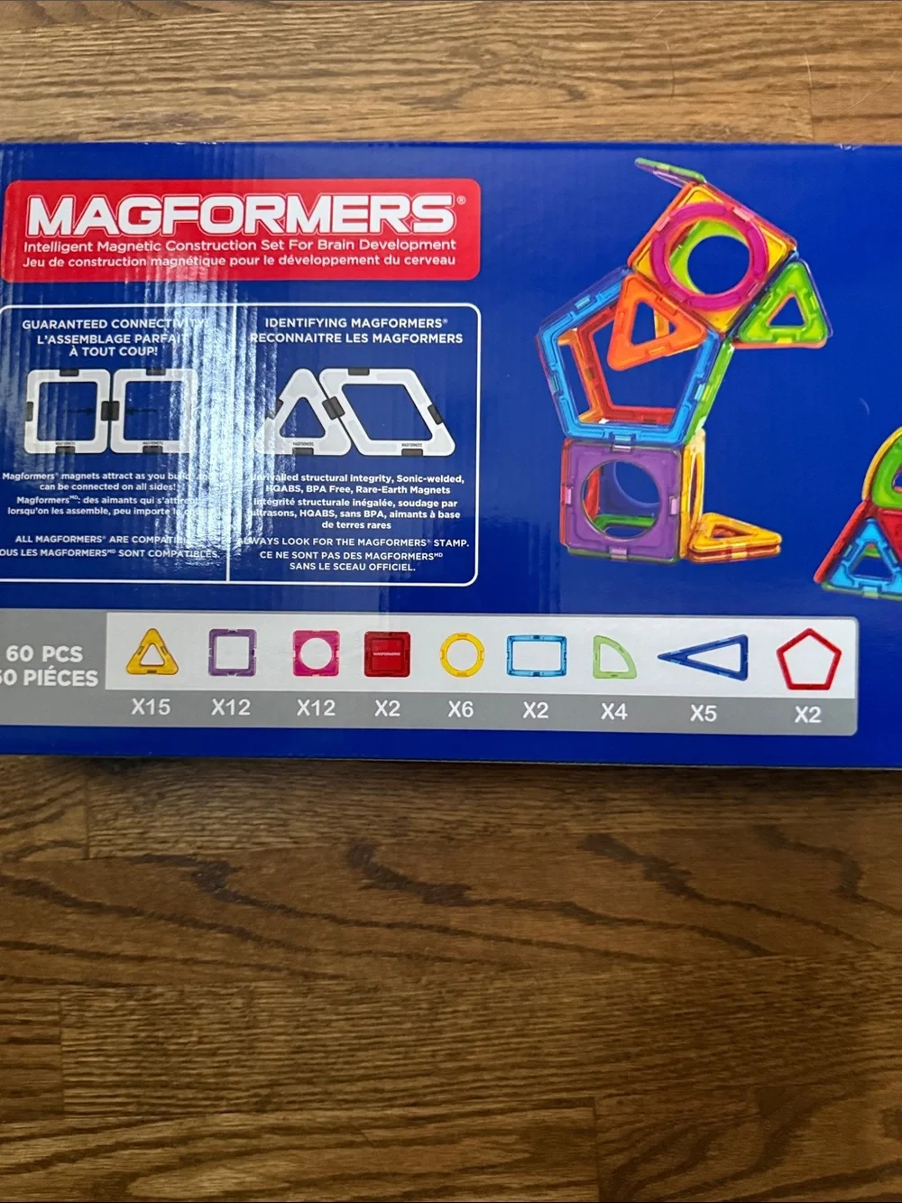 Magformers Magnetic Building Set - Multicolor Geometric Shapes